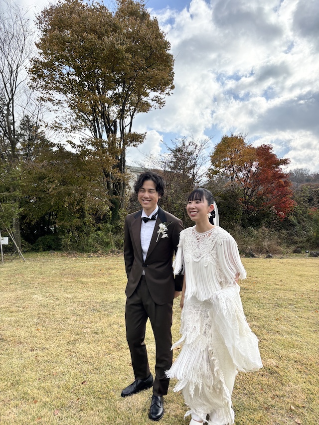 富士山ワイナリーの結婚式|オーダーメイド新郎衣装