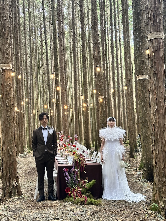 富士山ワイナリーの結婚式|オーダーメイド新郎衣装
