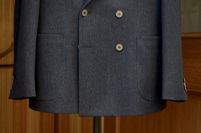 ダブルスーツのオーダーメイド|ウールデニム