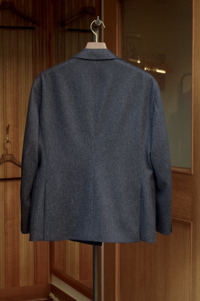 ダブルスーツのオーダーメイド|ウールデニム