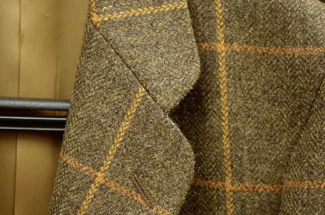 レディースショートジャケット｜ツイードチェック柄のオーダーメイド事例