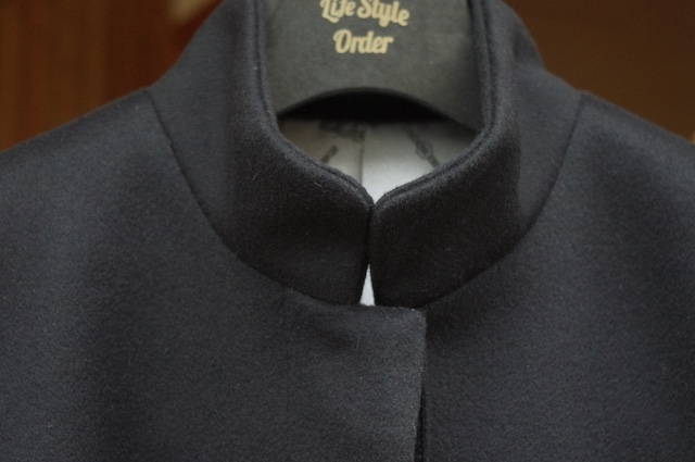 レディースカシミヤコート｜スタンドカラー