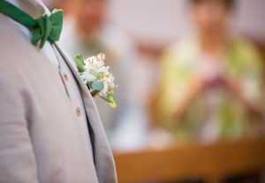 大宮のラ・クラリエールで結婚式を挙げられたご新郎様のカジュアルウェディングスーツ