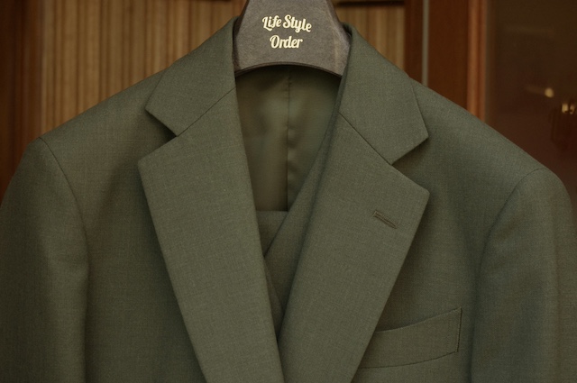 オーダースーツ｜グリーン(緑)のスリーピース