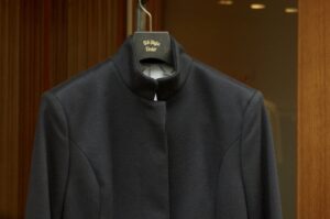 レディースカシミヤコート｜スタンドカラー