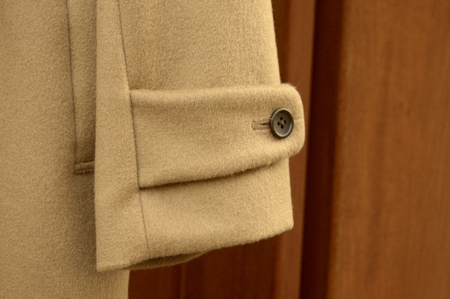 カシミヤコートのレディースオーダーメイド｜袖口