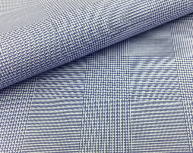 グレンチェック柄のオーダーシャツ生地