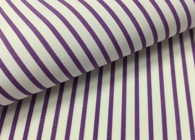 パープルストライプ柄のオーダーシャツ生地