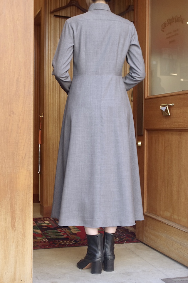 オーダーシャツワンピース|バックスタイル