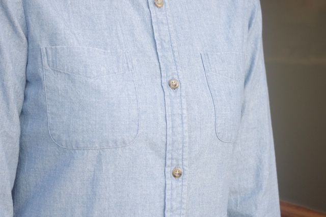 デニムのシャツワンピース