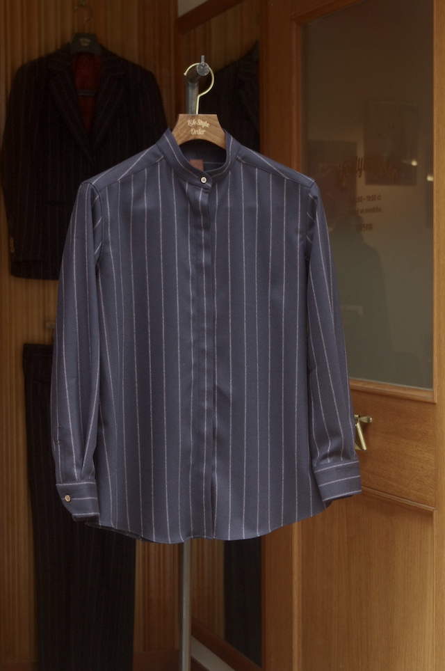 レディーススリーピースの共布シャツ