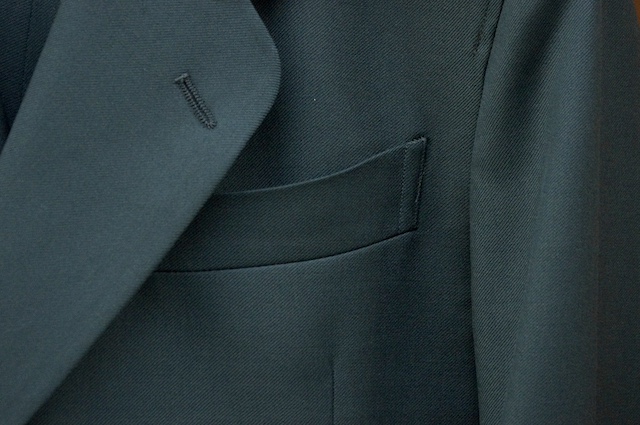 グリーン色(緑)のダブルスーツ｜ヴァルカポケット